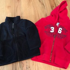 Children’s place boys zip up fleece/sweatshirt.